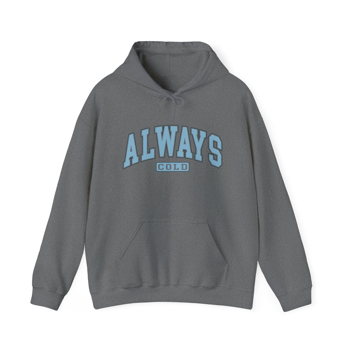 Always Cold Hoodie, Winter Sweatshirt, Cozy Pullover, Warm Jumper, Gift for Cold People, Comfy Outerwear