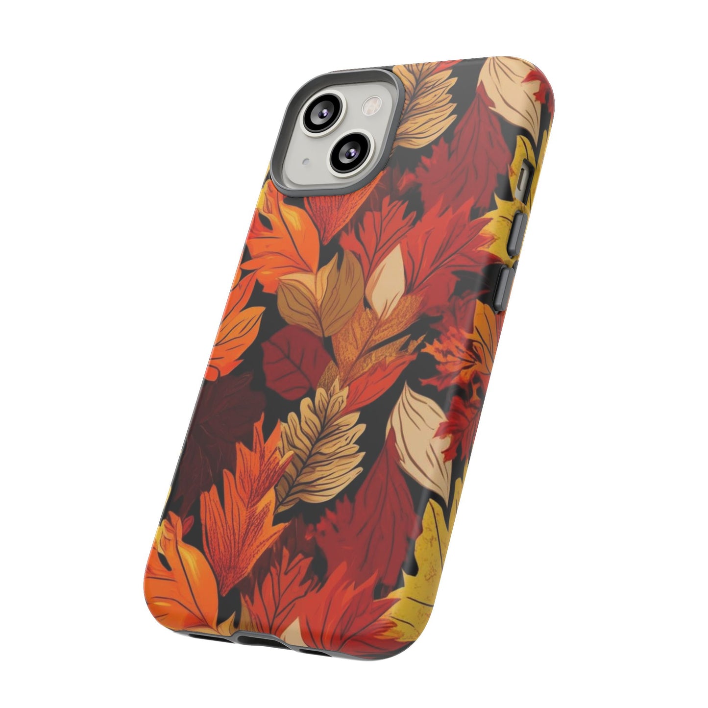 Leafy Tough Cases, Autumn Phone Cover, Protective Smartphone Shell, Nature Lover Gift, Fall Accessories