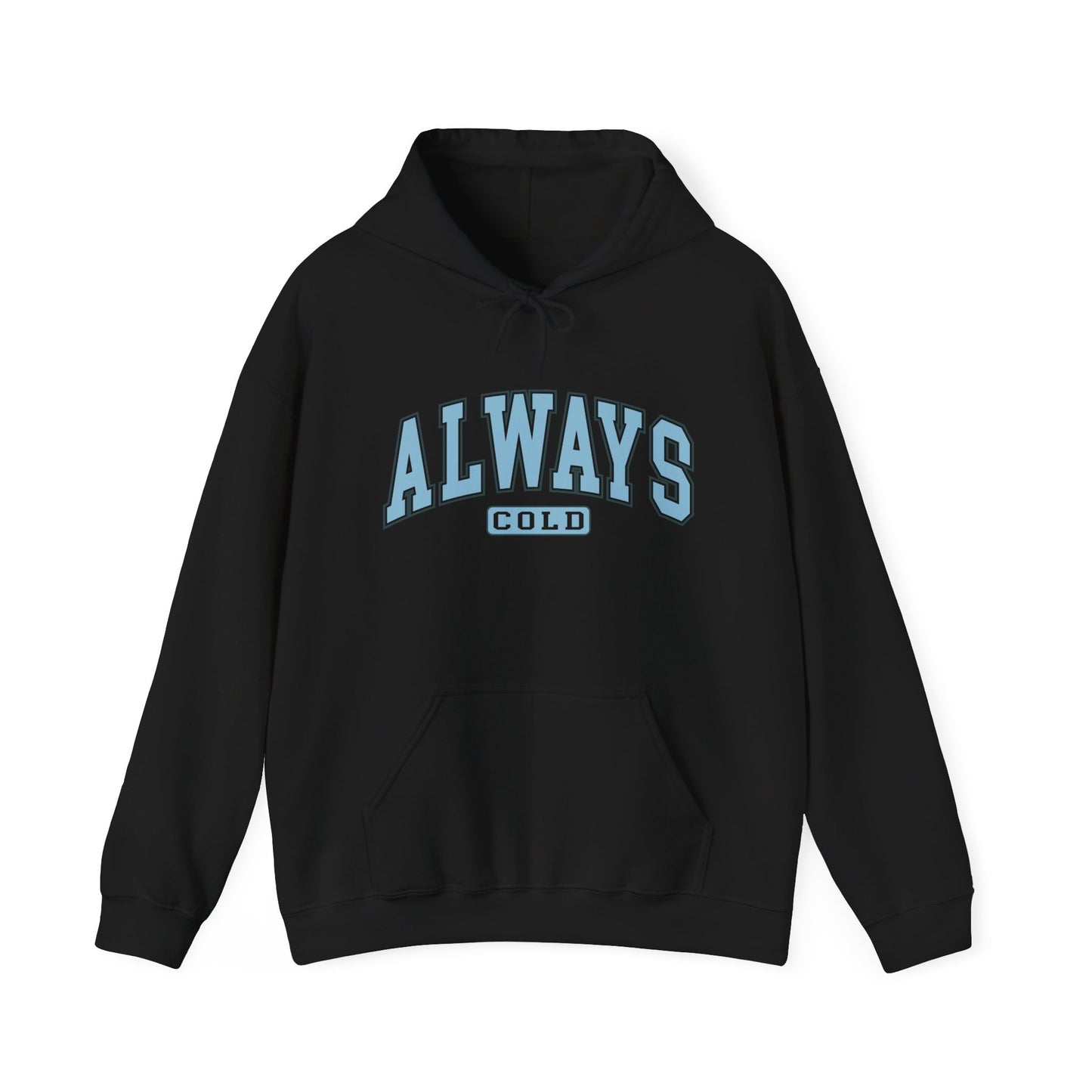 Always Cold Hoodie, Winter Sweatshirt, Cozy Pullover, Warm Jumper, Gift for Cold People, Comfy Outerwear