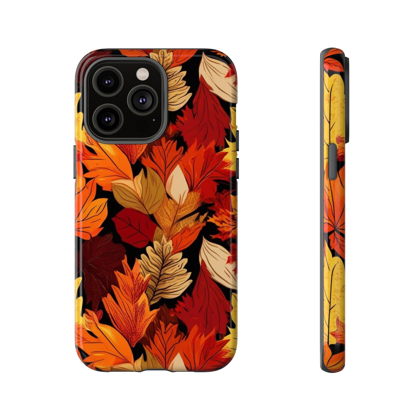 Leafy Tough Cases, Autumn Phone Cover, Protective Smartphone Shell, Nature Lover Gift, Fall Accessories