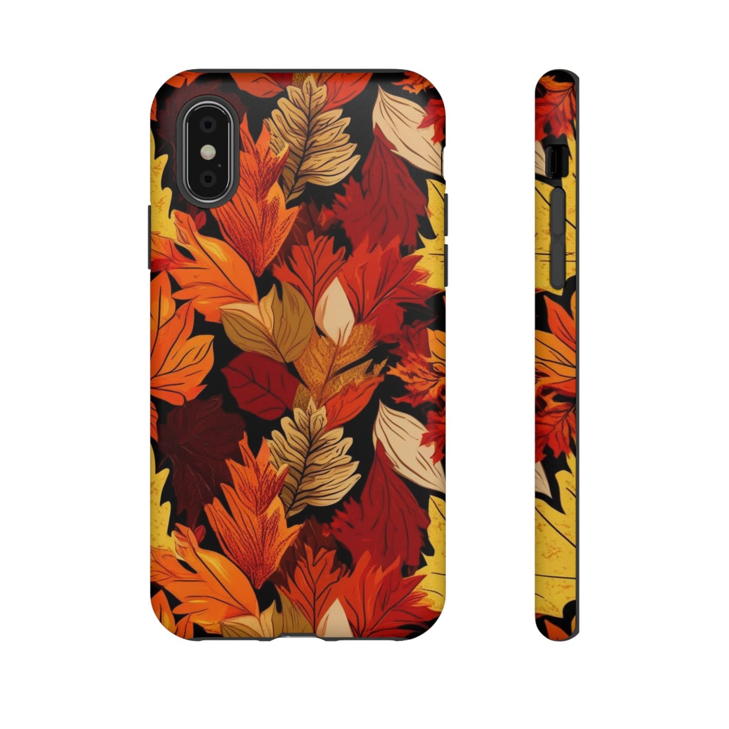 Leafy Tough Cases, Autumn Phone Cover, Protective Smartphone Shell, Nature Lover Gift, Fall Accessories