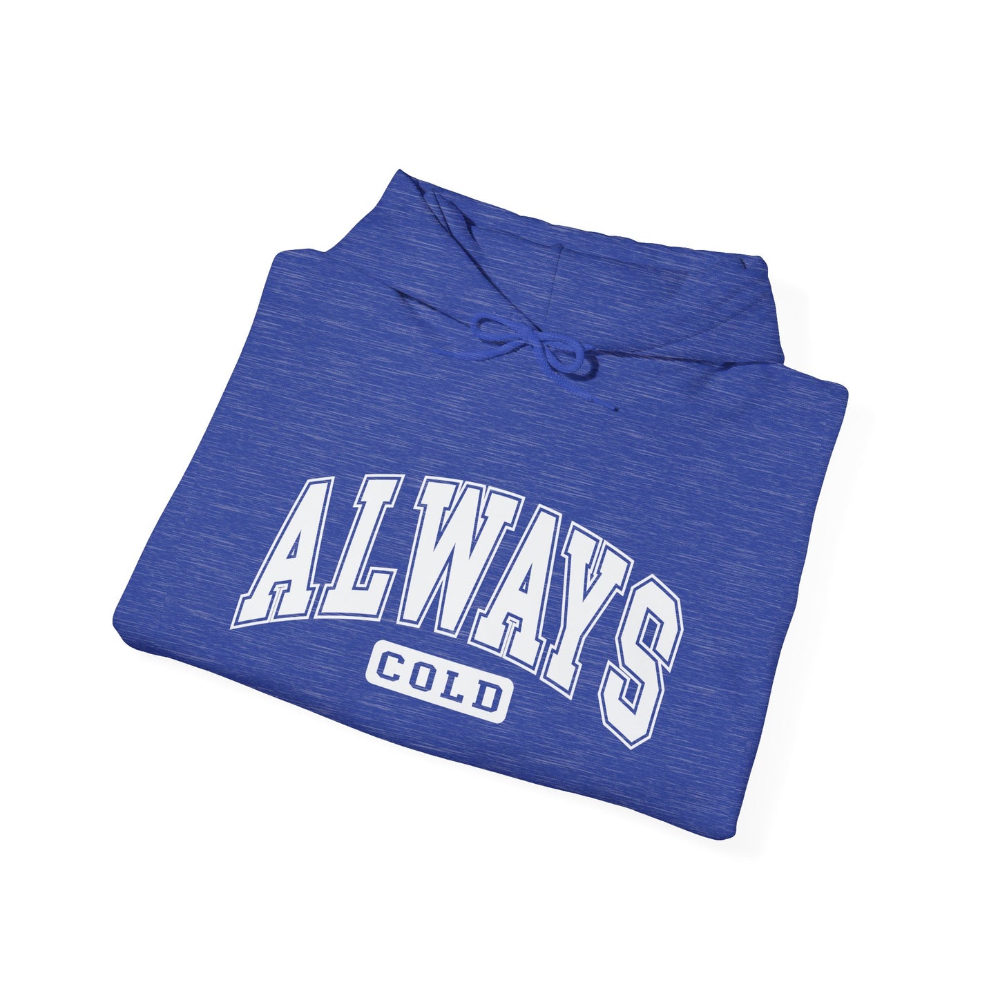 Always Cold Hoodie, Winter Sweatshirt, Cozy Pullover, Warm Jumper, Gift for Cold People, Comfy Outerwear