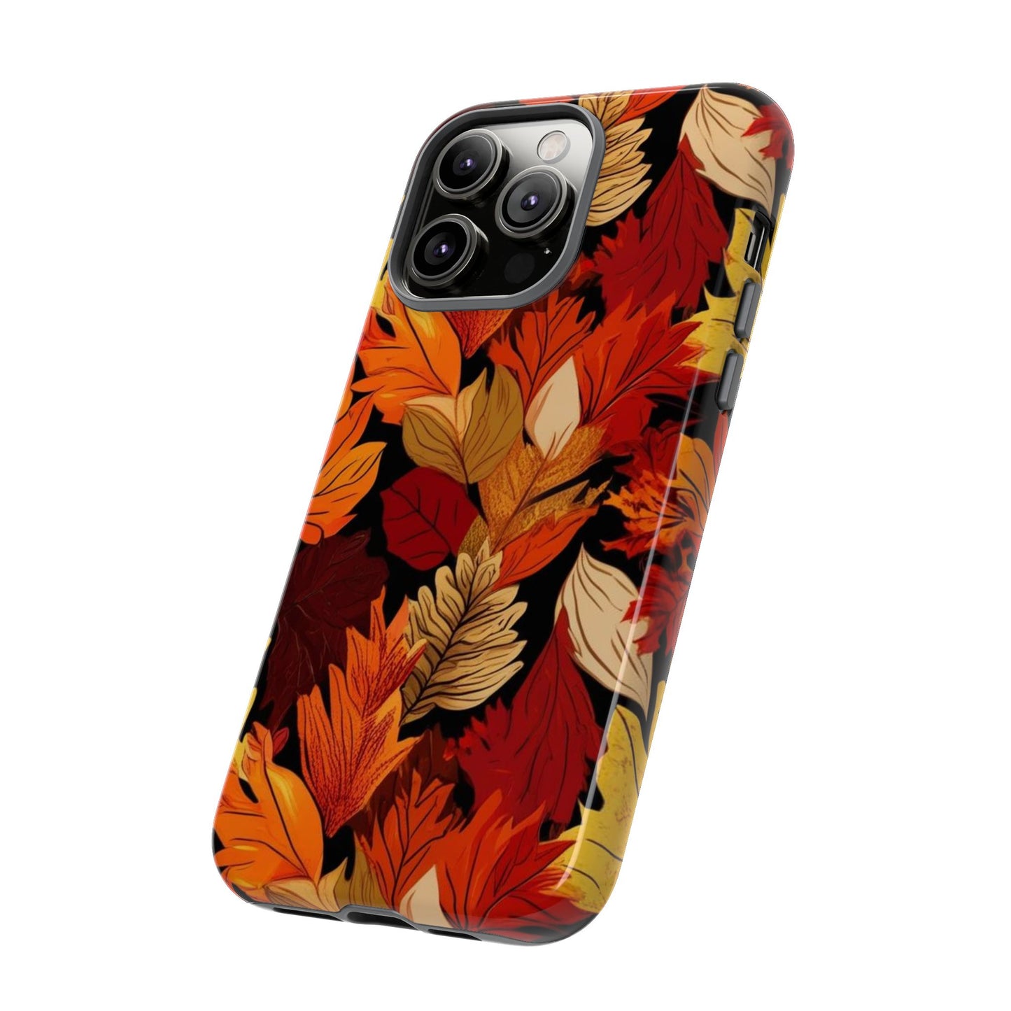 Leafy Tough Cases, Autumn Phone Cover, Protective Smartphone Shell, Nature Lover Gift, Fall Accessories