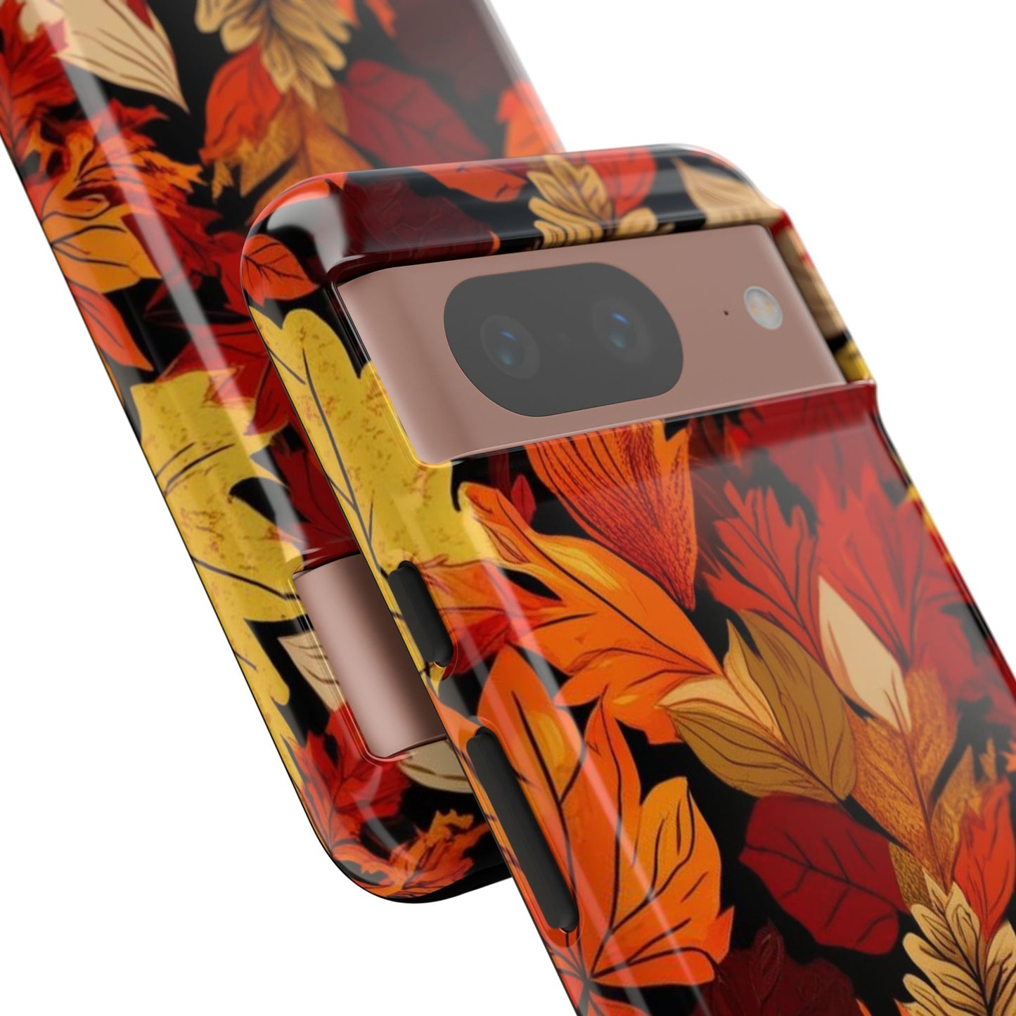 Leafy Tough Cases, Autumn Phone Cover, Protective Smartphone Shell, Nature Lover Gift, Fall Accessories