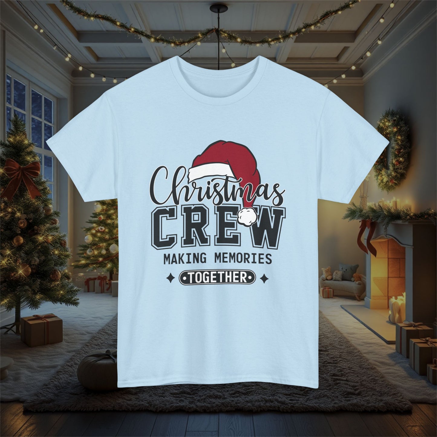 Christmas Crew Making Memories Unisex T-Shirt - Holiday Festive Cotton Tee, Family Matching Shirt, Winter Season Apparel, Xmas Gift, Memory