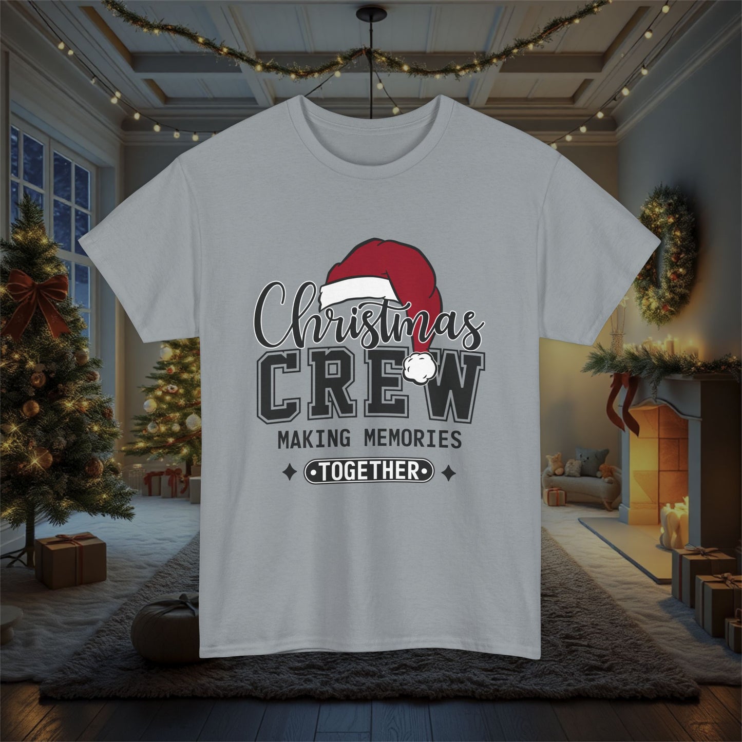 Christmas Crew Making Memories Unisex T-Shirt - Holiday Festive Cotton Tee, Family Matching Shirt, Winter Season Apparel, Xmas Gift, Memory