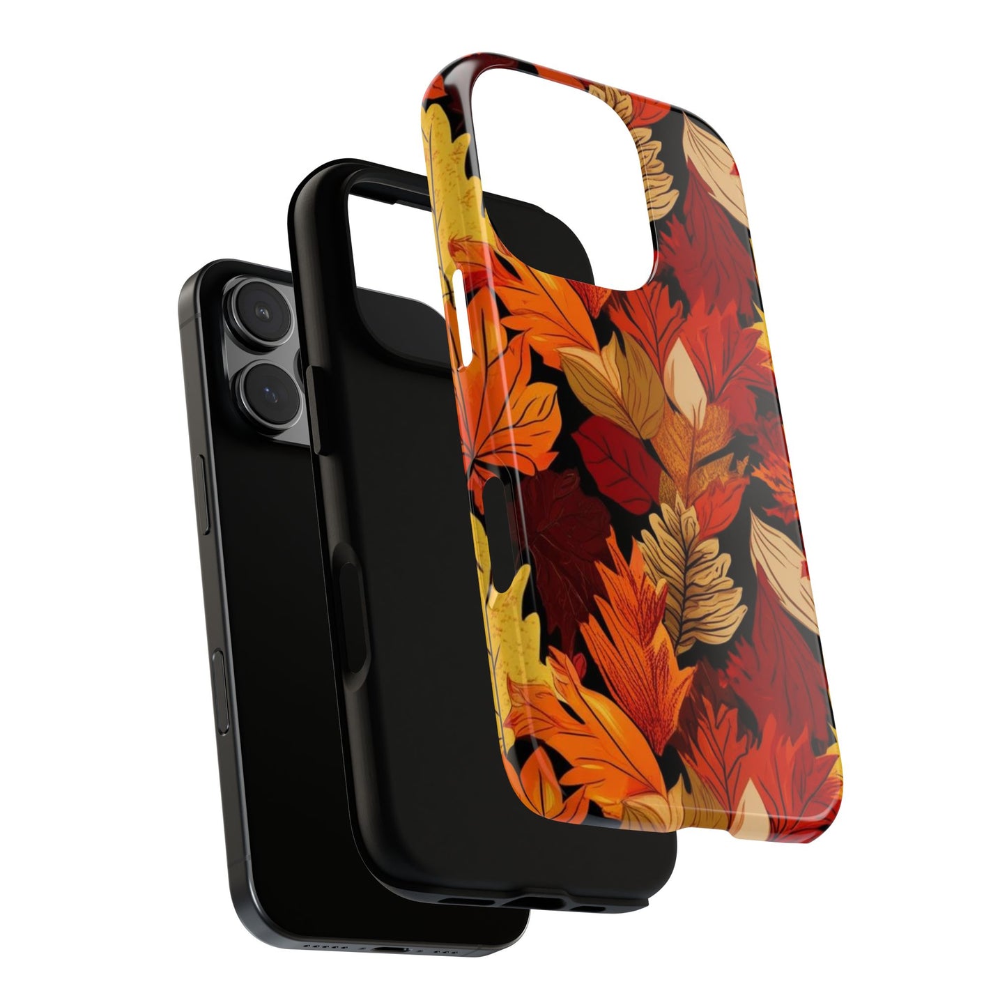 Leafy Tough Cases, Autumn Phone Cover, Protective Smartphone Shell, Nature Lover Gift, Fall Accessories