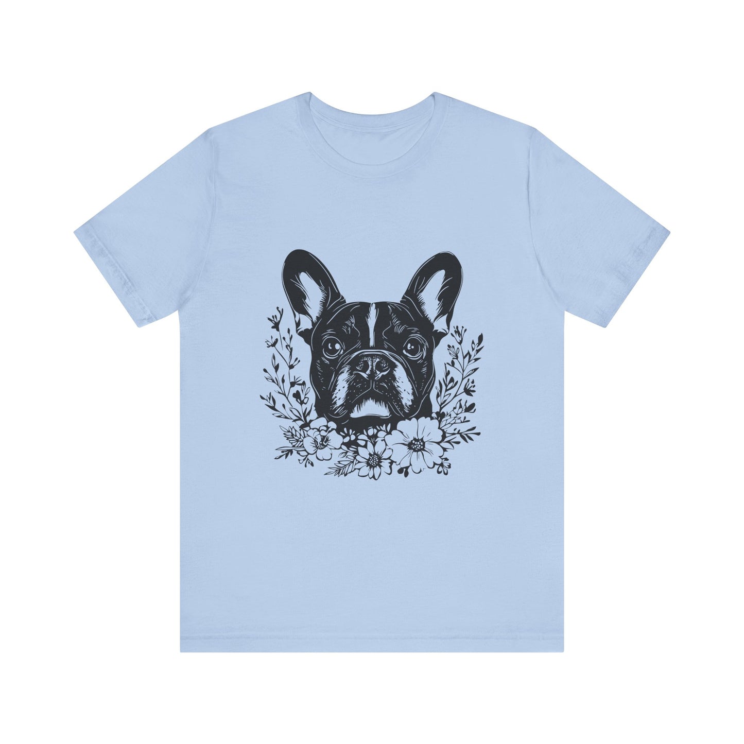 French Bull Dog T-Shirt, Dog Lover Tee, Cute Animal Graphic Shirt, Pet Owner Gift, Casual Top