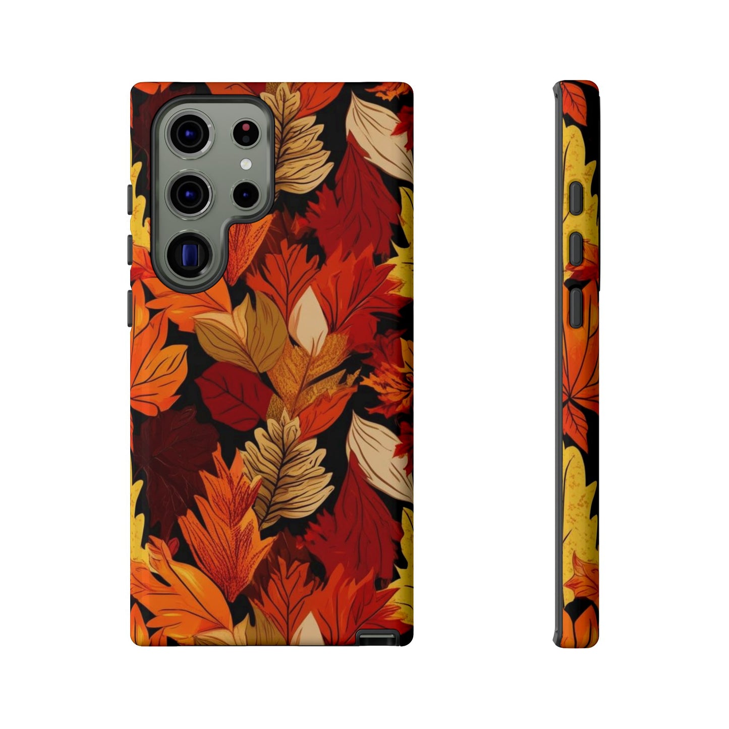 Leafy Tough Cases, Autumn Phone Cover, Protective Smartphone Shell, Nature Lover Gift, Fall Accessories
