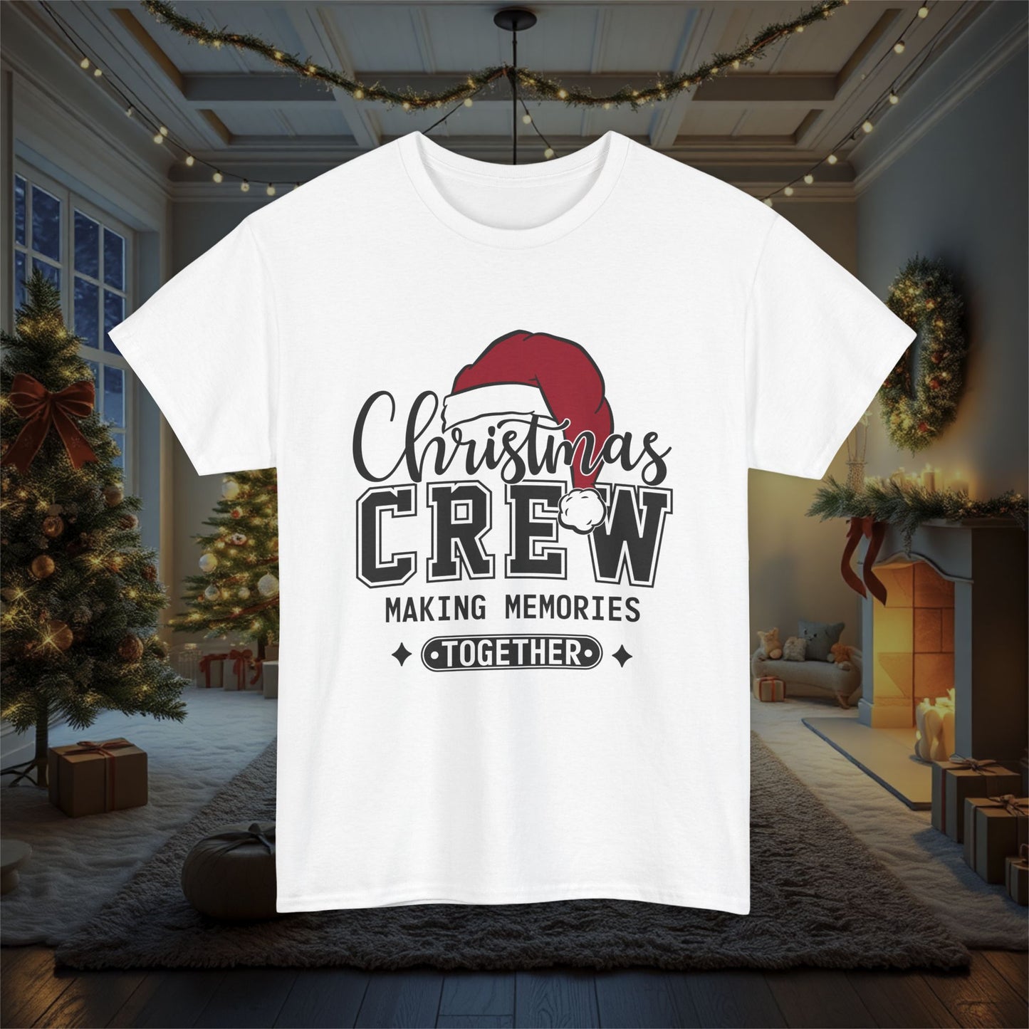 Christmas Crew Making Memories Unisex T-Shirt - Holiday Festive Cotton Tee, Family Matching Shirt, Winter Season Apparel, Xmas Gift, Memory