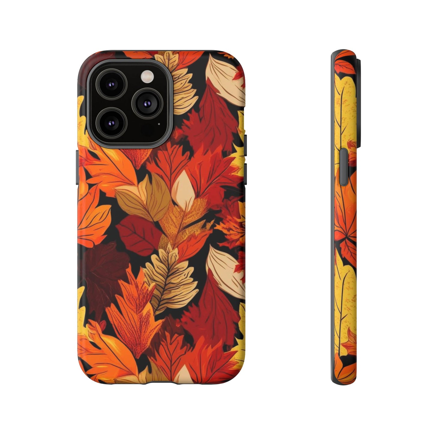 Leafy Tough Cases, Autumn Phone Cover, Protective Smartphone Shell, Nature Lover Gift, Fall Accessories