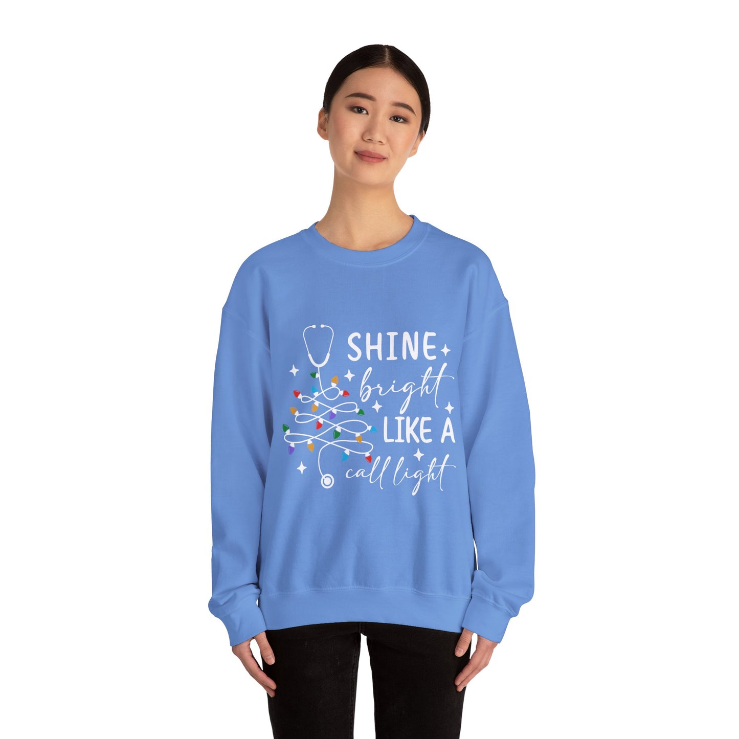 Shine Bright Nurse Sweatshirt, Medical Staff Gift, Hospital Worker Apparel, Cozy Pullover, Warm Jumper