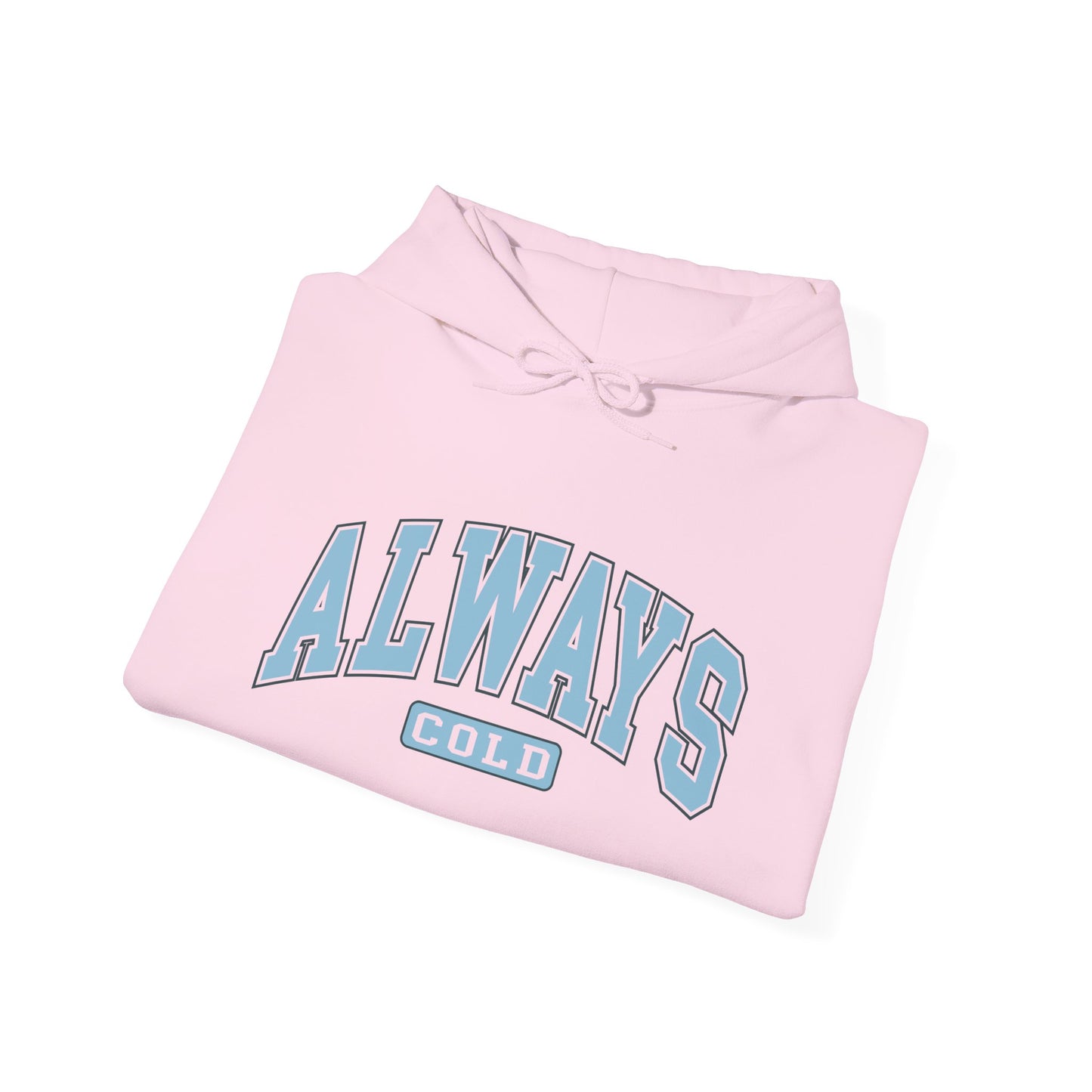 Always Cold Hoodie, Winter Sweatshirt, Cozy Pullover, Warm Jumper, Gift for Cold People, Comfy Outerwear