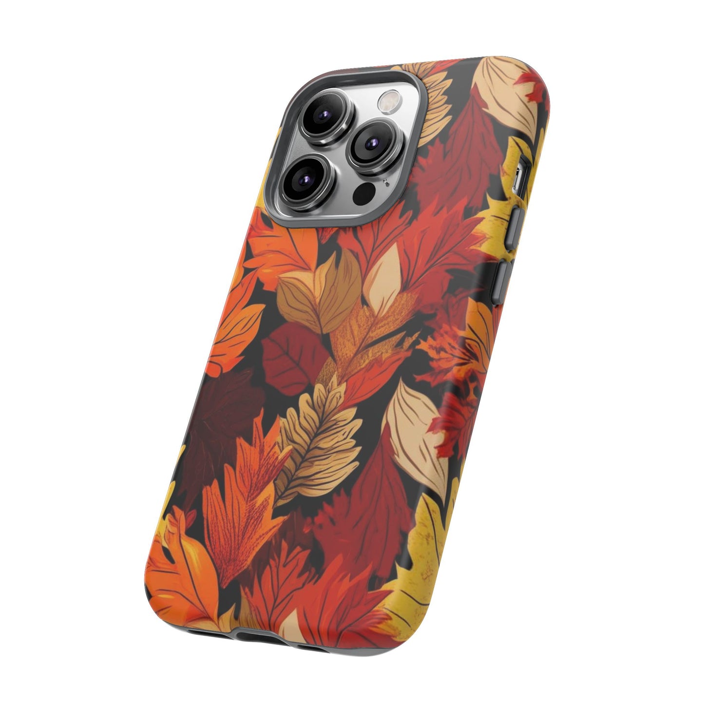 Leafy Tough Cases, Autumn Phone Cover, Protective Smartphone Shell, Nature Lover Gift, Fall Accessories