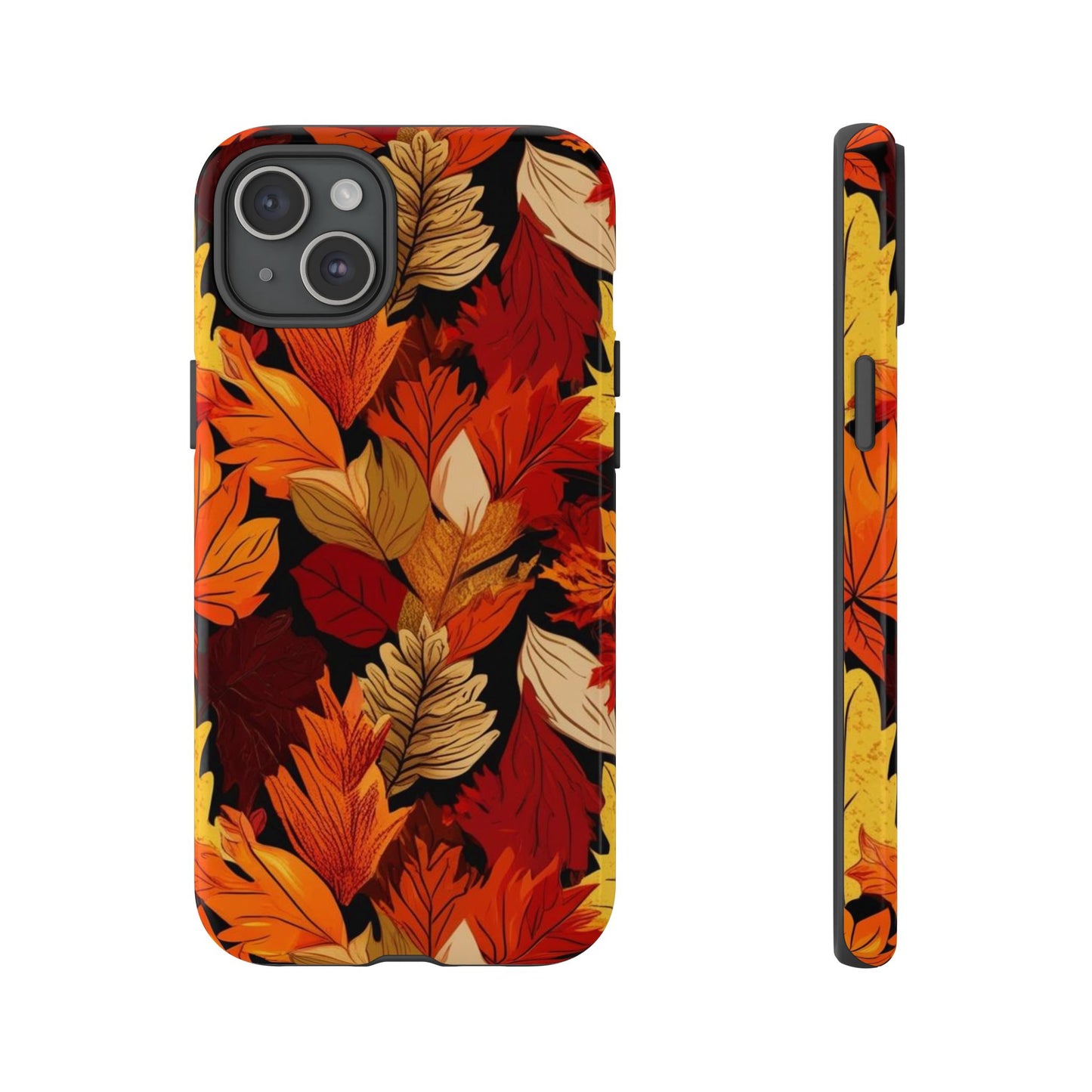 Leafy Tough Cases, Autumn Phone Cover, Protective Smartphone Shell, Nature Lover Gift, Fall Accessories
