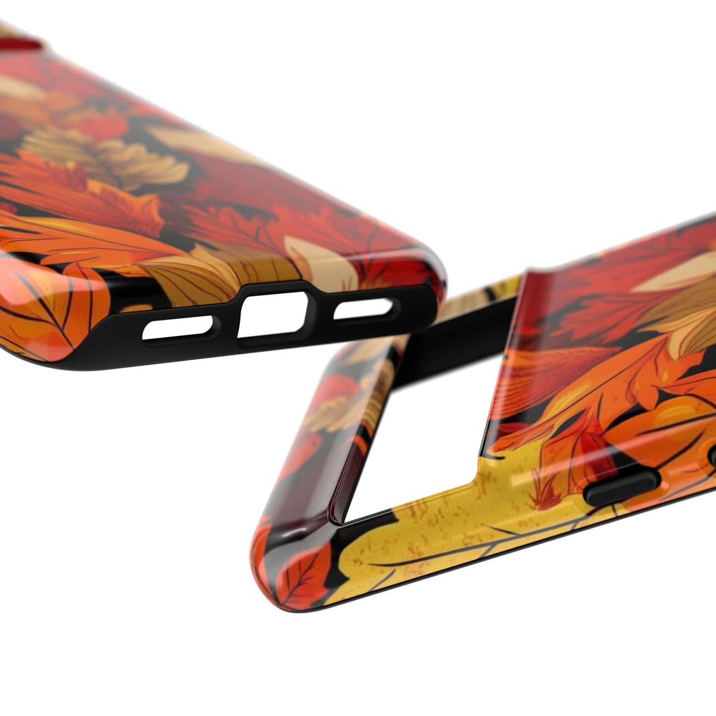 Leafy Tough Cases, Autumn Phone Cover, Protective Smartphone Shell, Nature Lover Gift, Fall Accessories