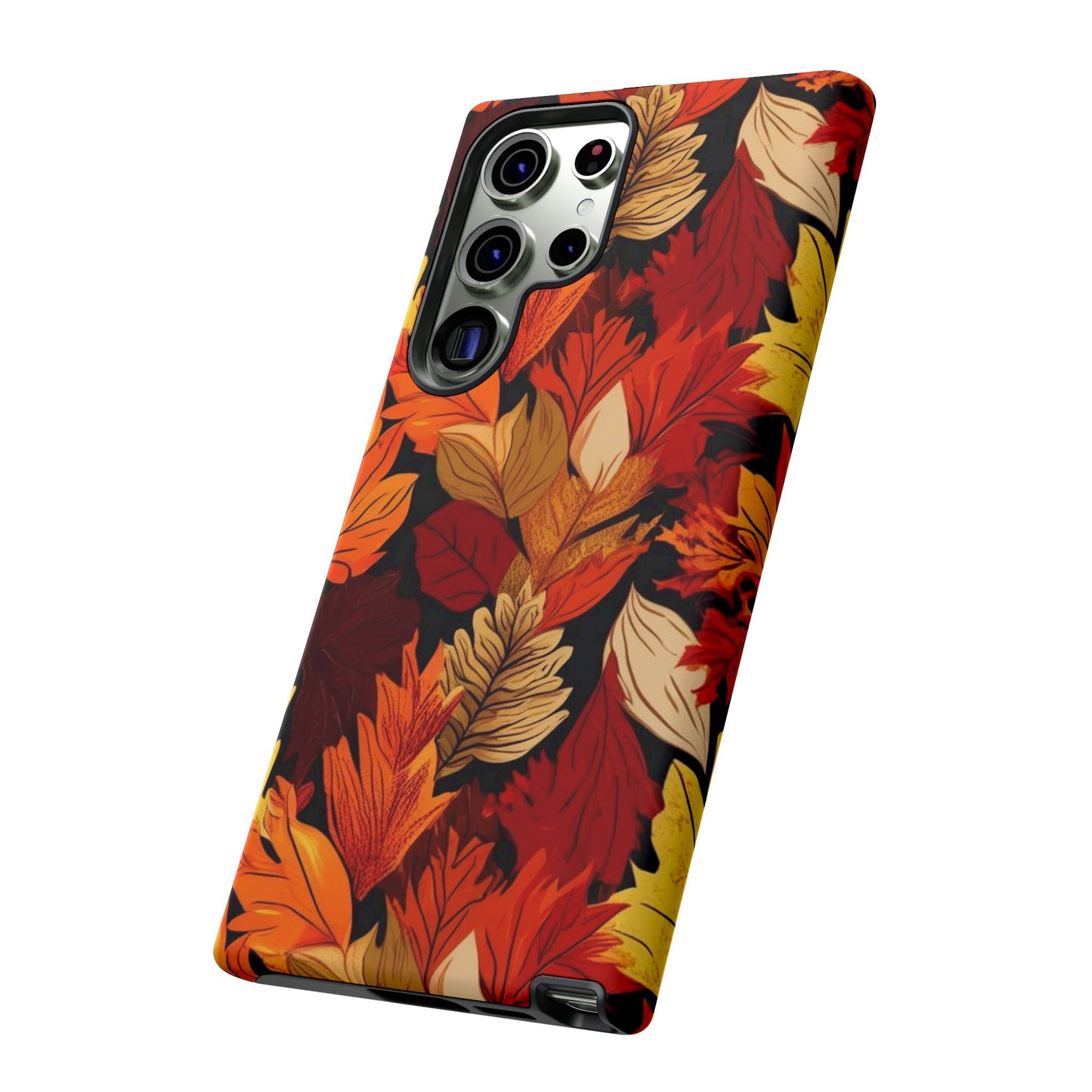 Leafy Tough Cases, Autumn Phone Cover, Protective Smartphone Shell, Nature Lover Gift, Fall Accessories