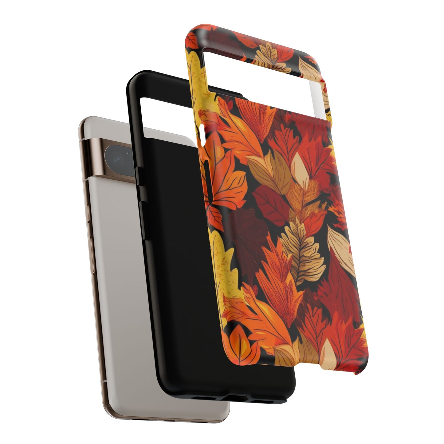 Leafy Tough Cases, Autumn Phone Cover, Protective Smartphone Shell, Nature Lover Gift, Fall Accessories