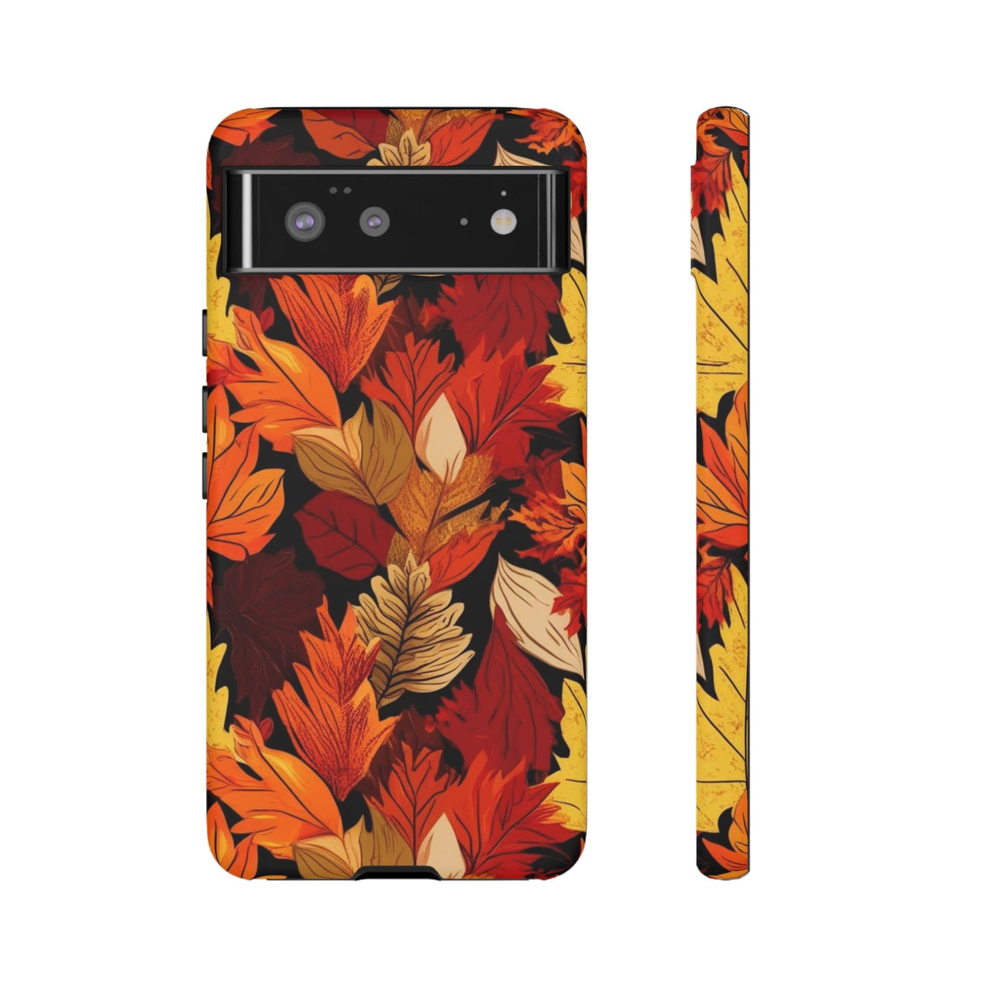 Leafy Tough Cases, Autumn Phone Cover, Protective Smartphone Shell, Nature Lover Gift, Fall Accessories