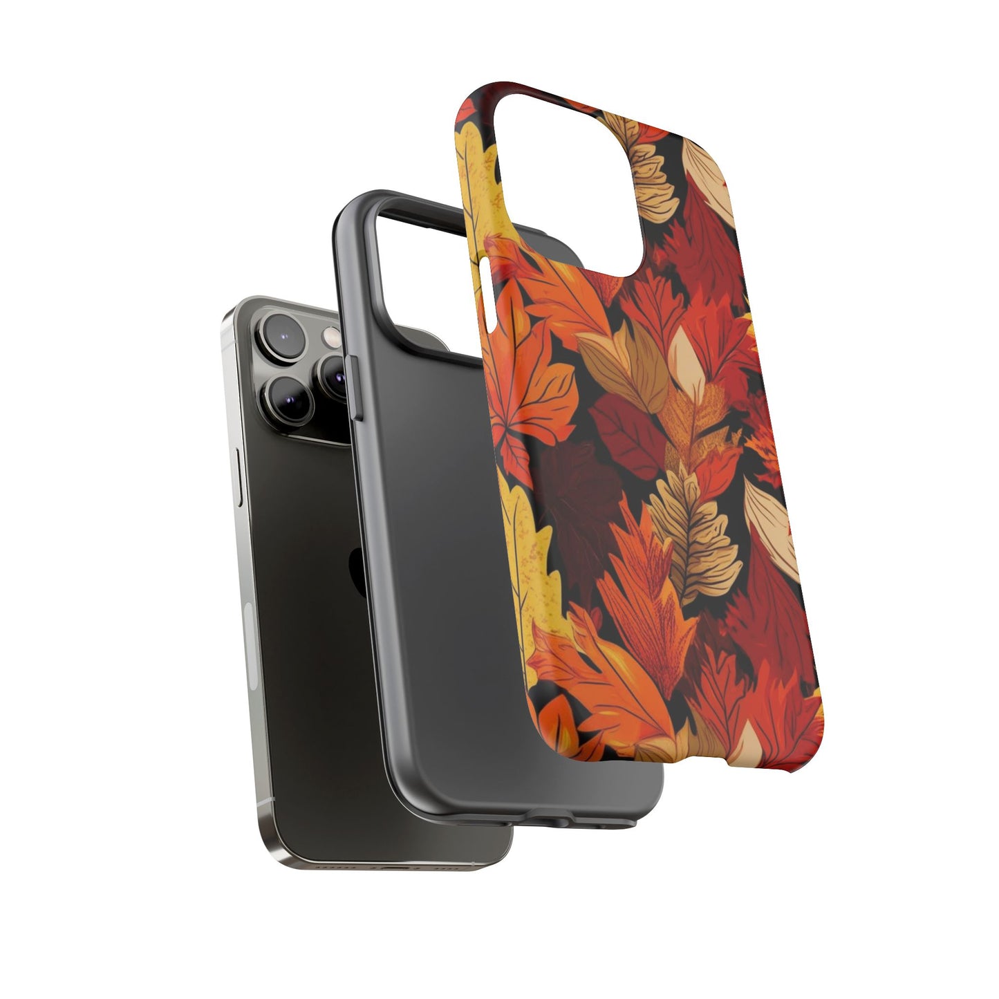 Leafy Tough Cases, Autumn Phone Cover, Protective Smartphone Shell, Nature Lover Gift, Fall Accessories