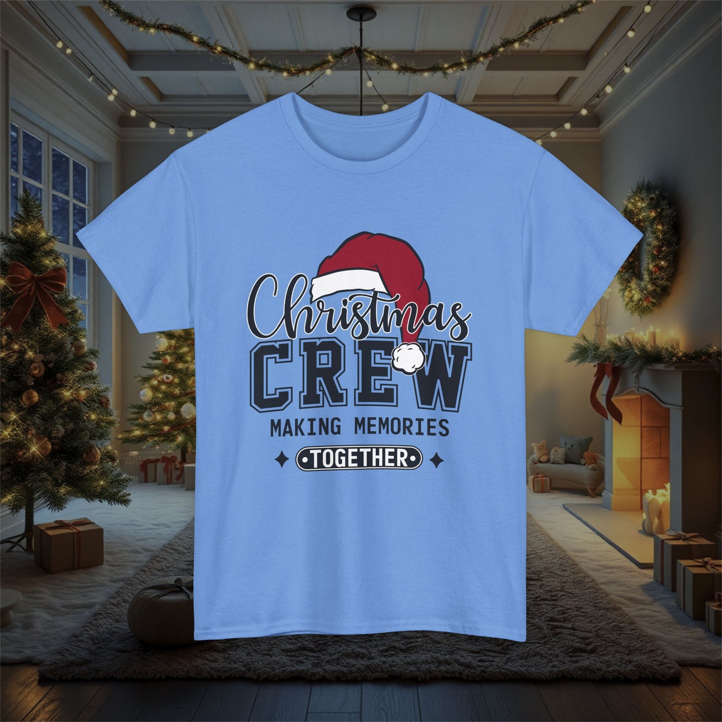 Christmas Crew Making Memories Unisex T-Shirt - Holiday Festive Cotton Tee, Family Matching Shirt, Winter Season Apparel, Xmas Gift, Memory