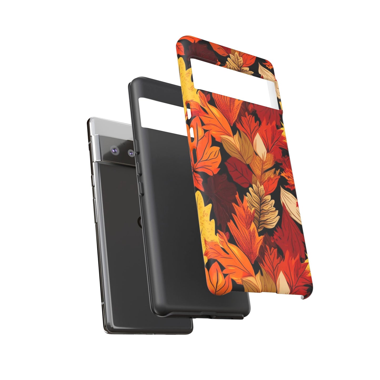 Leafy Tough Cases, Autumn Phone Cover, Protective Smartphone Shell, Nature Lover Gift, Fall Accessories