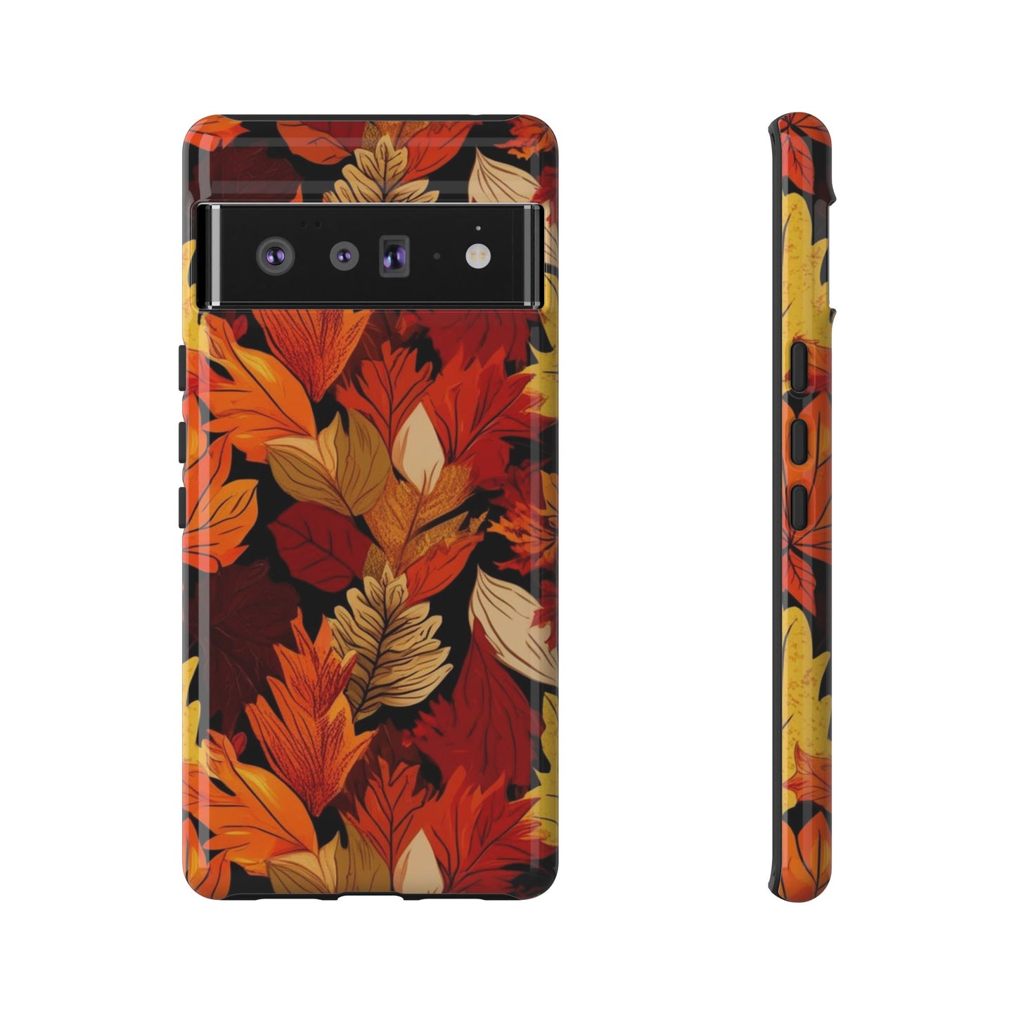 Leafy Tough Cases, Autumn Phone Cover, Protective Smartphone Shell, Nature Lover Gift, Fall Accessories