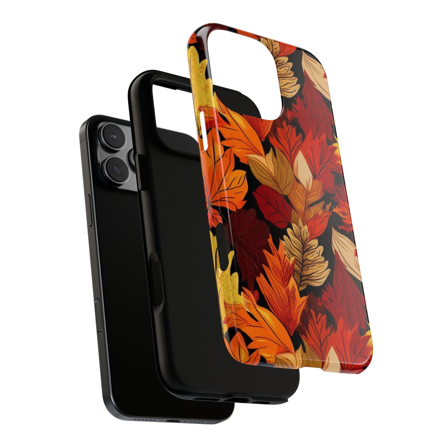 Leafy Tough Cases, Autumn Phone Cover, Protective Smartphone Shell, Nature Lover Gift, Fall Accessories