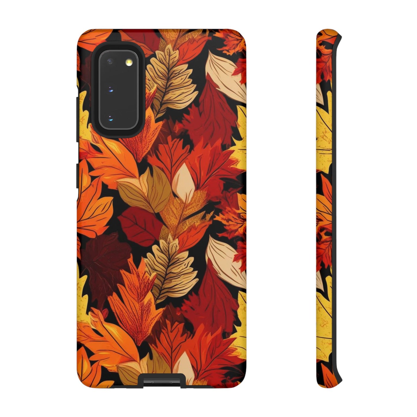 Leafy Tough Cases, Autumn Phone Cover, Protective Smartphone Shell, Nature Lover Gift, Fall Accessories