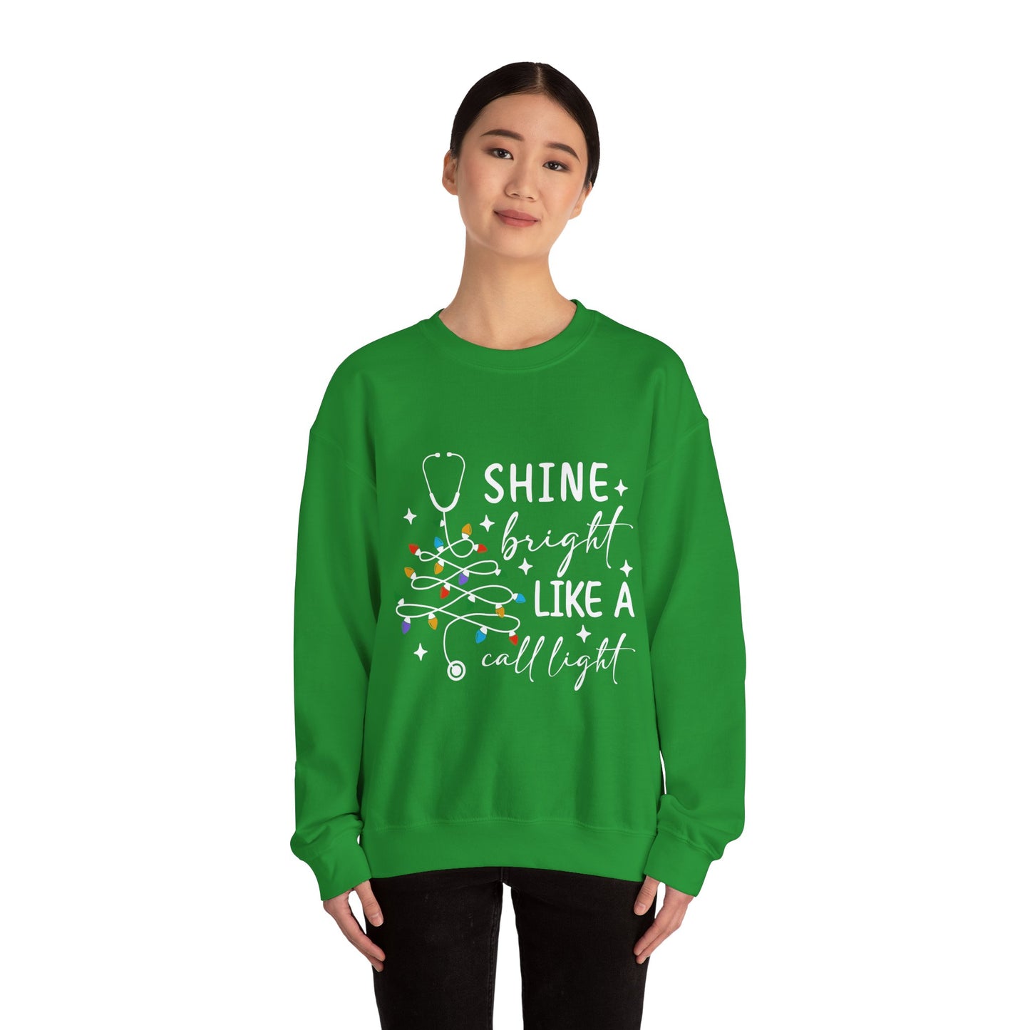 Shine Bright Nurse Sweatshirt, Medical Staff Gift, Hospital Worker Apparel, Cozy Pullover, Warm Jumper