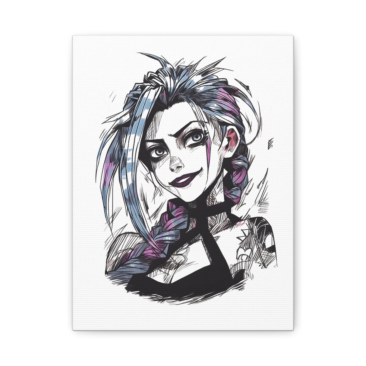 Canvas Print - League of Legends Arcane Portrait, Stretched, 1 25", Wall Art, Game Fan Gift, Home Decor, Gaming Room Decoration