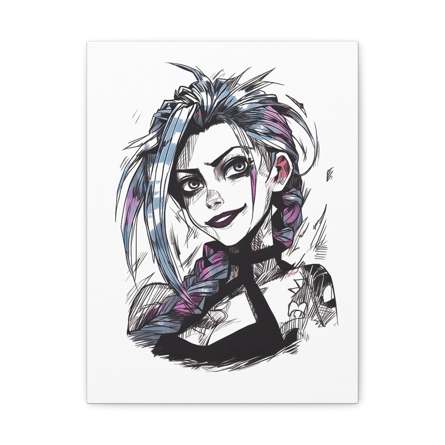 Canvas Print - League of Legends Arcane Portrait, Stretched, 1 25", Wall Art, Game Fan Gift, Home Decor, Gaming Room Decoration