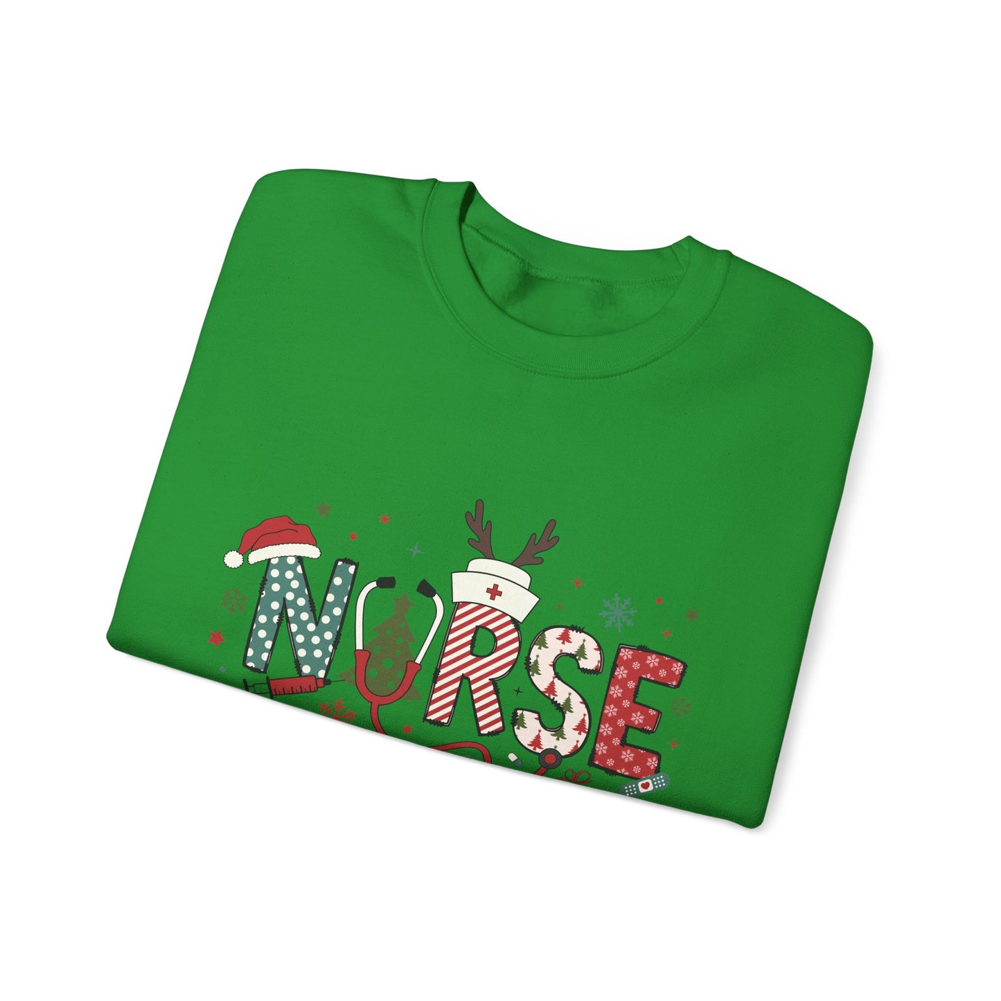 Christmas Nurse Sweatshirt, Holiday Medical Gift, Xmas RN Apparel, Festive Healthcare Clothing, Winter Nurse Jumper