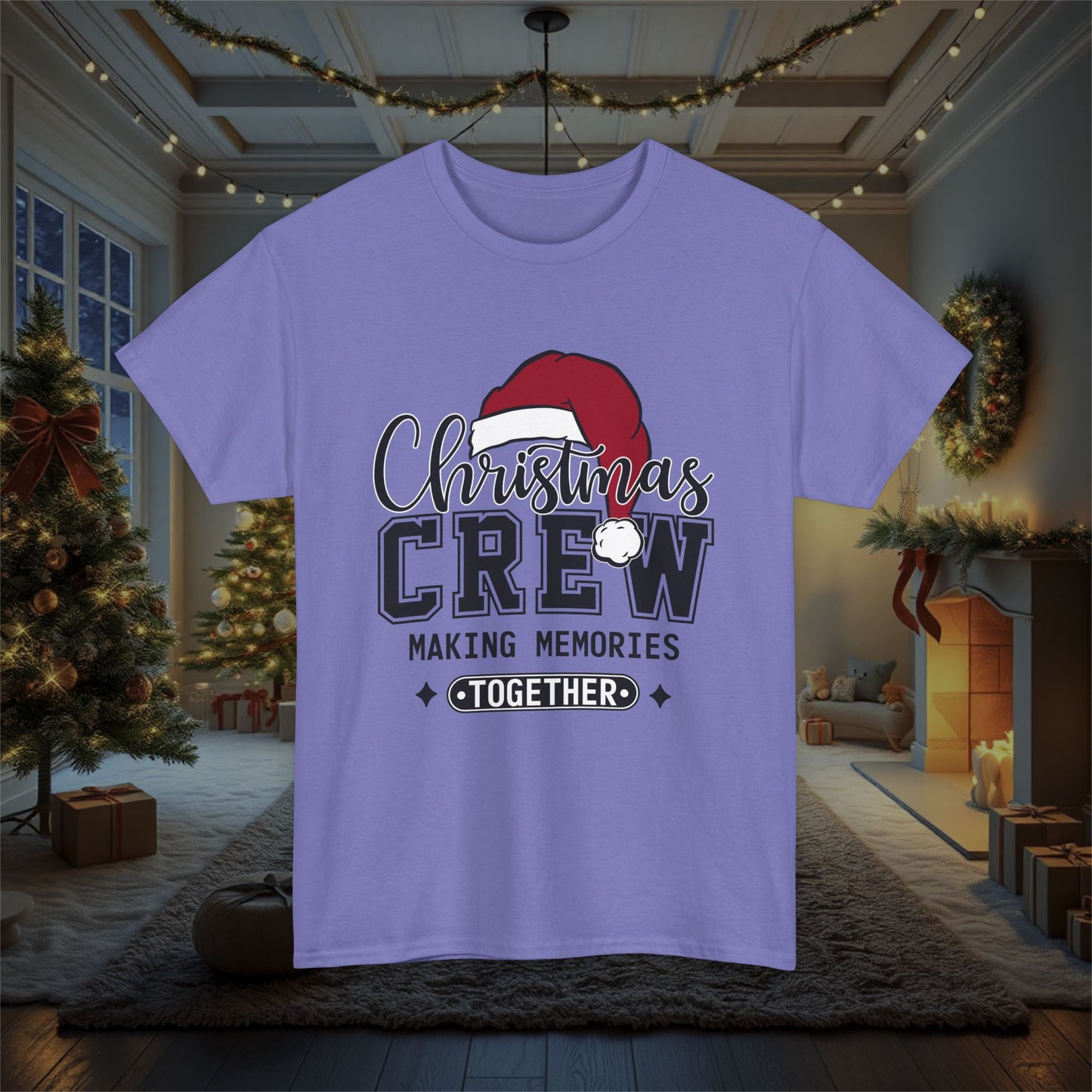 Christmas Crew Making Memories Unisex T-Shirt - Holiday Festive Cotton Tee, Family Matching Shirt, Winter Season Apparel, Xmas Gift, Memory