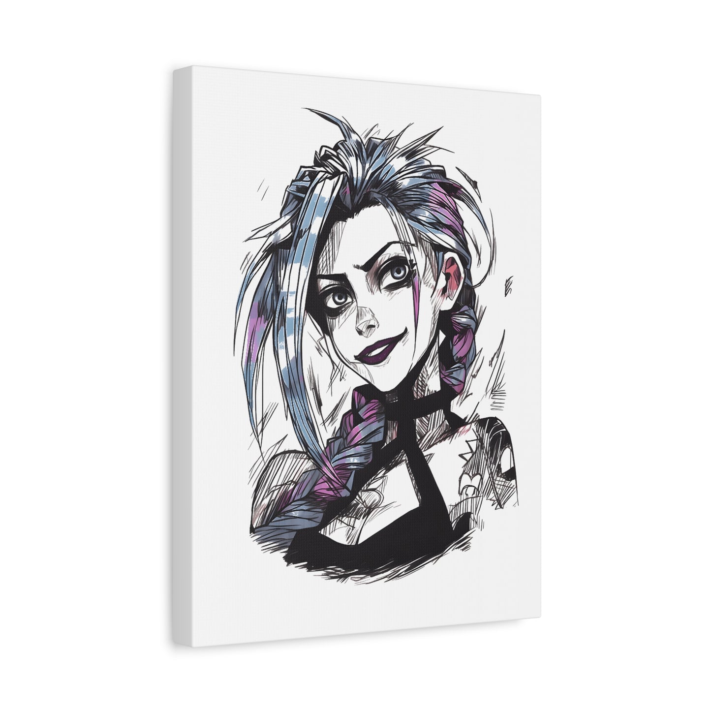 Canvas Print - League of Legends Arcane Portrait, Stretched, 1 25", Wall Art, Game Fan Gift, Home Decor, Gaming Room Decoration