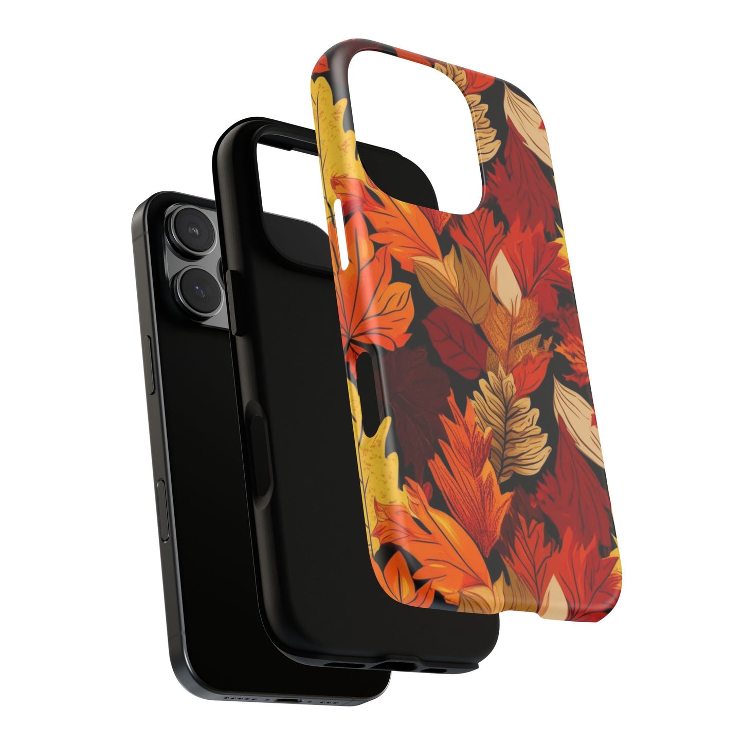 Leafy Tough Cases, Autumn Phone Cover, Protective Smartphone Shell, Nature Lover Gift, Fall Accessories