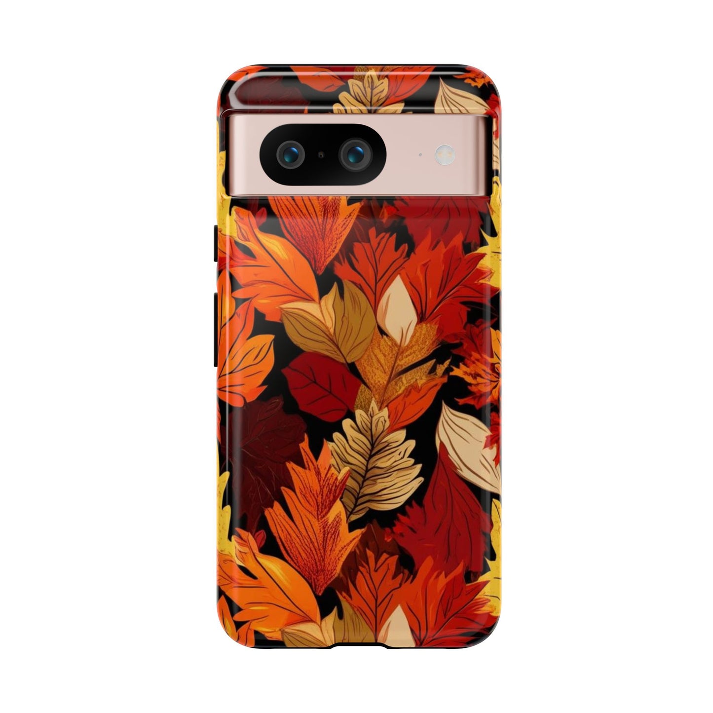 Leafy Tough Cases, Autumn Phone Cover, Protective Smartphone Shell, Nature Lover Gift, Fall Accessories