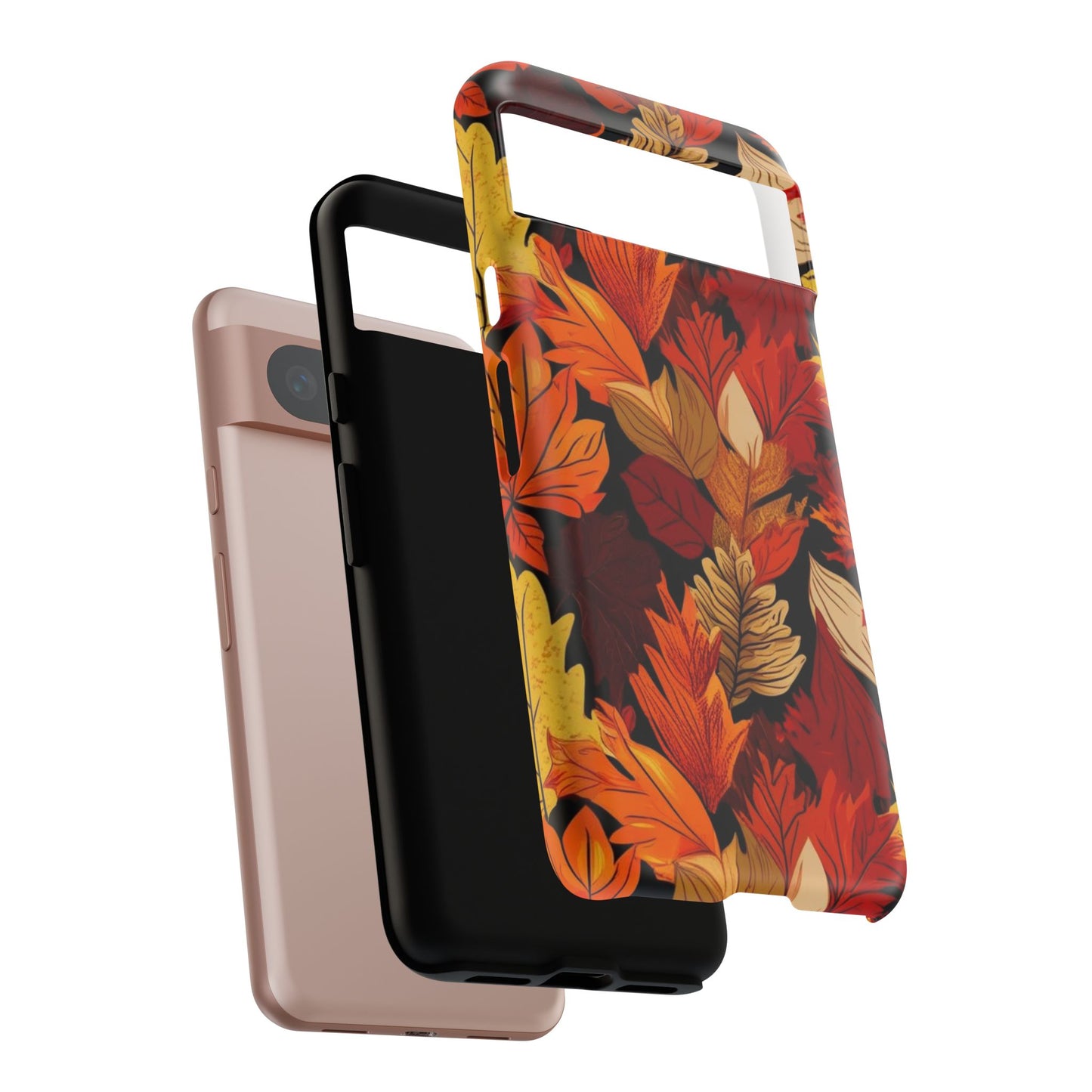 Leafy Tough Cases, Autumn Phone Cover, Protective Smartphone Shell, Nature Lover Gift, Fall Accessories