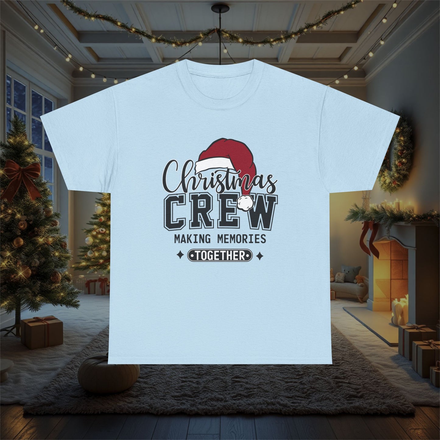 Christmas Crew Making Memories Unisex T-Shirt - Holiday Festive Cotton Tee, Family Matching Shirt, Winter Season Apparel, Xmas Gift, Memory