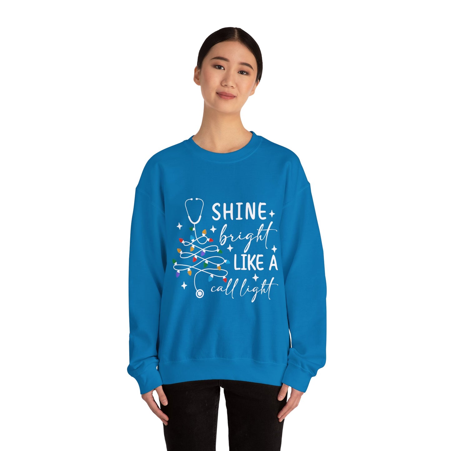 Shine Bright Nurse Sweatshirt, Medical Staff Gift, Hospital Worker Apparel, Cozy Pullover, Warm Jumper