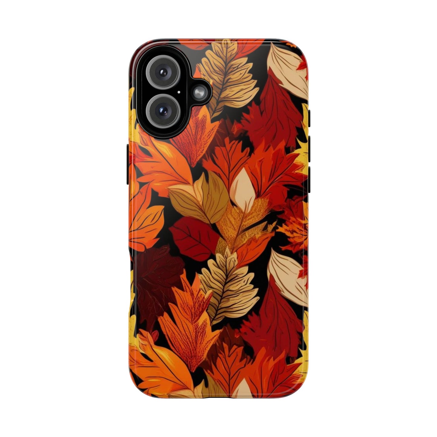 Leafy Tough Cases, Autumn Phone Cover, Protective Smartphone Shell, Nature Lover Gift, Fall Accessories