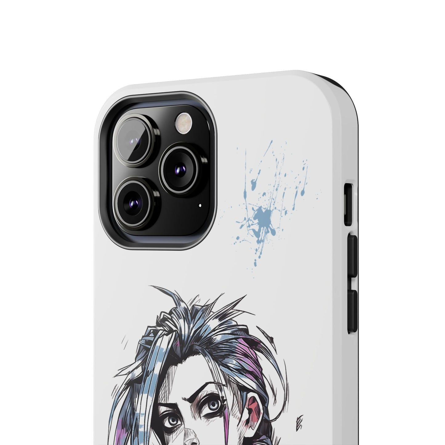 Jinx Inspired iPhone Tough Phone Cases - League of Legends Arcane TV Series, Unique Style & Strength Durable Phone Cover, Protective Phone