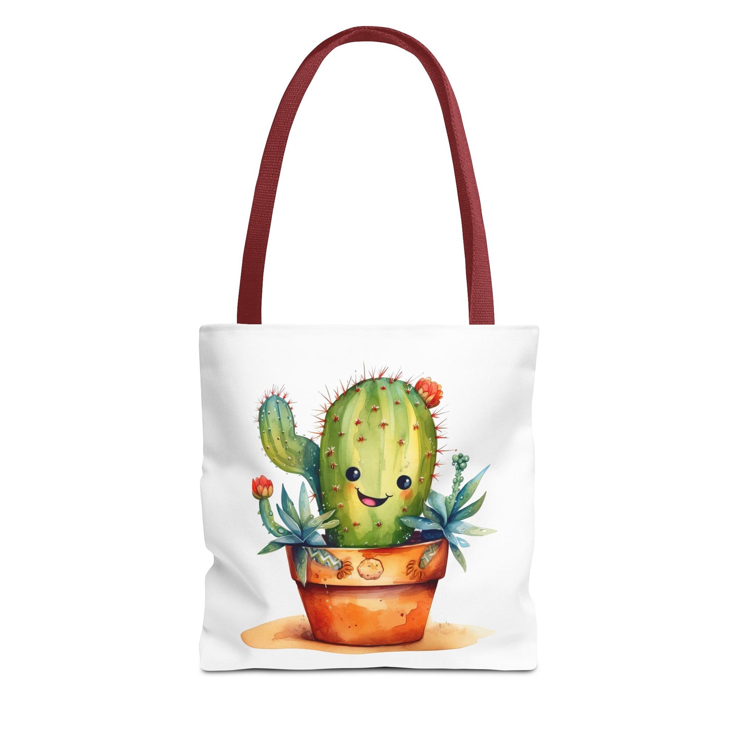 Cactus Tote Bag - Cute Plant Lover Gift, Succulent Shopping Bag, Botanical Carryall, Reusable Grocery Tote, Eco-Friendly Shoulder Bag