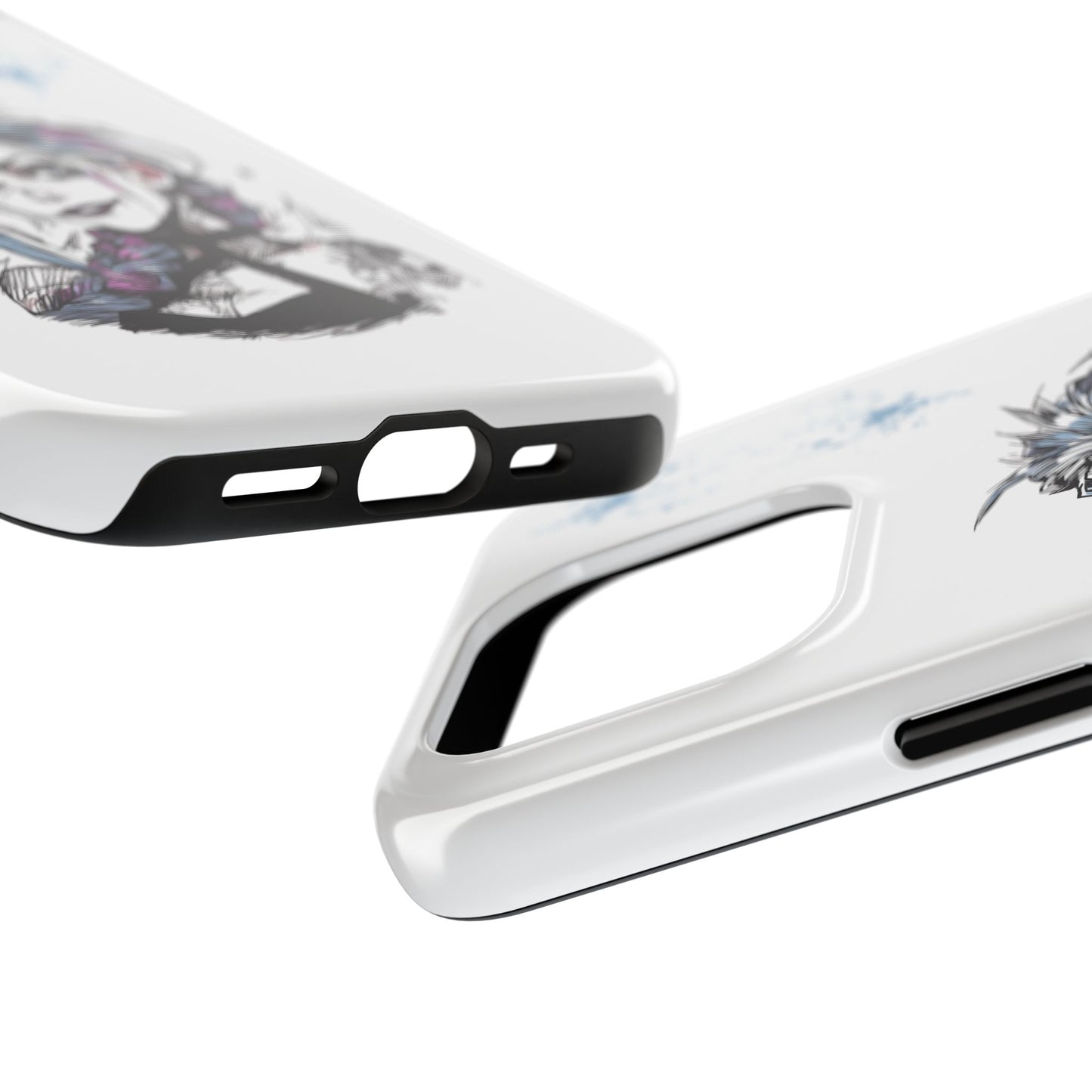 Jinx Inspired iPhone Tough Phone Cases - League of Legends Arcane TV Series, Unique Style & Strength Durable Phone Cover, Protective Phone