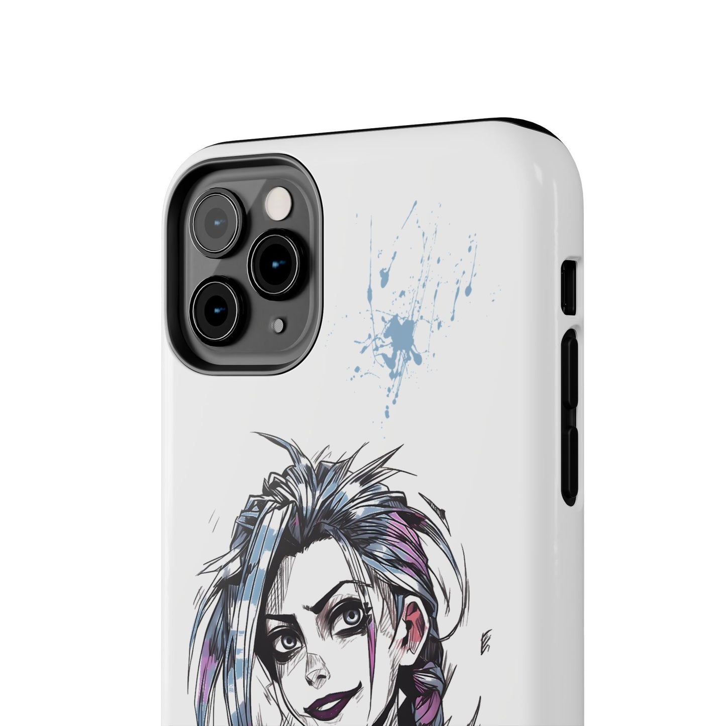 Jinx Inspired iPhone Tough Phone Cases - League of Legends Arcane TV Series, Unique Style & Strength Durable Phone Cover, Protective Phone