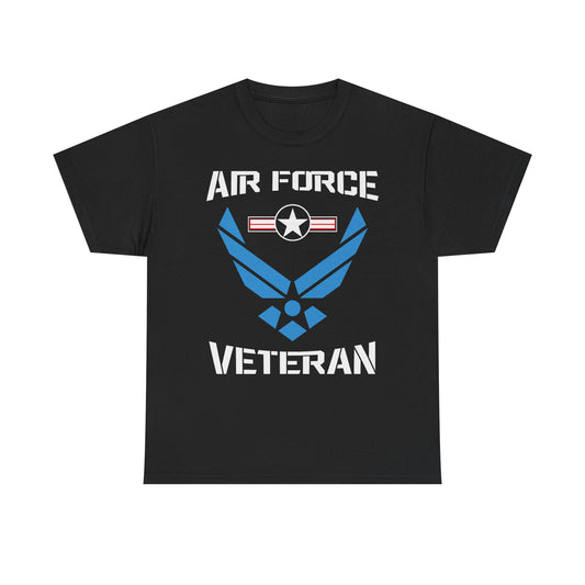 Air Force Veteran Unisex T-Shirt - Heavy Cotton Tribute Tee