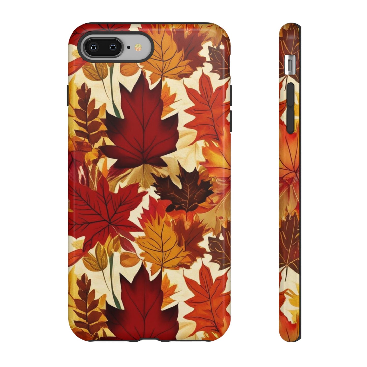 Phone Case, Autumn Leaves Tough Phone Cover, Protective Fall Leaf Colors Case, Rugged Smartphone Shell, Impact Resistant Cover, Protective