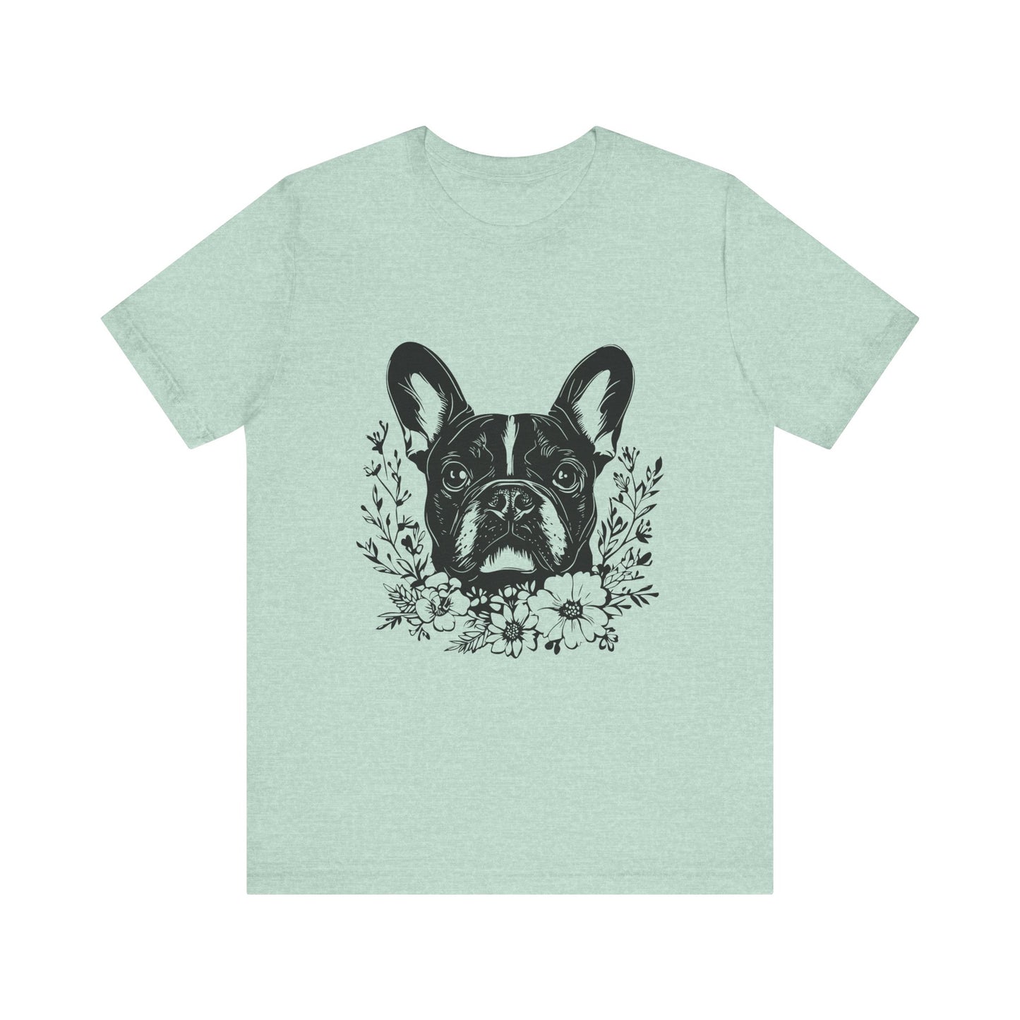 French Bull Dog T-Shirt, Dog Lover Tee, Cute Animal Graphic Shirt, Pet Owner Gift, Casual Top