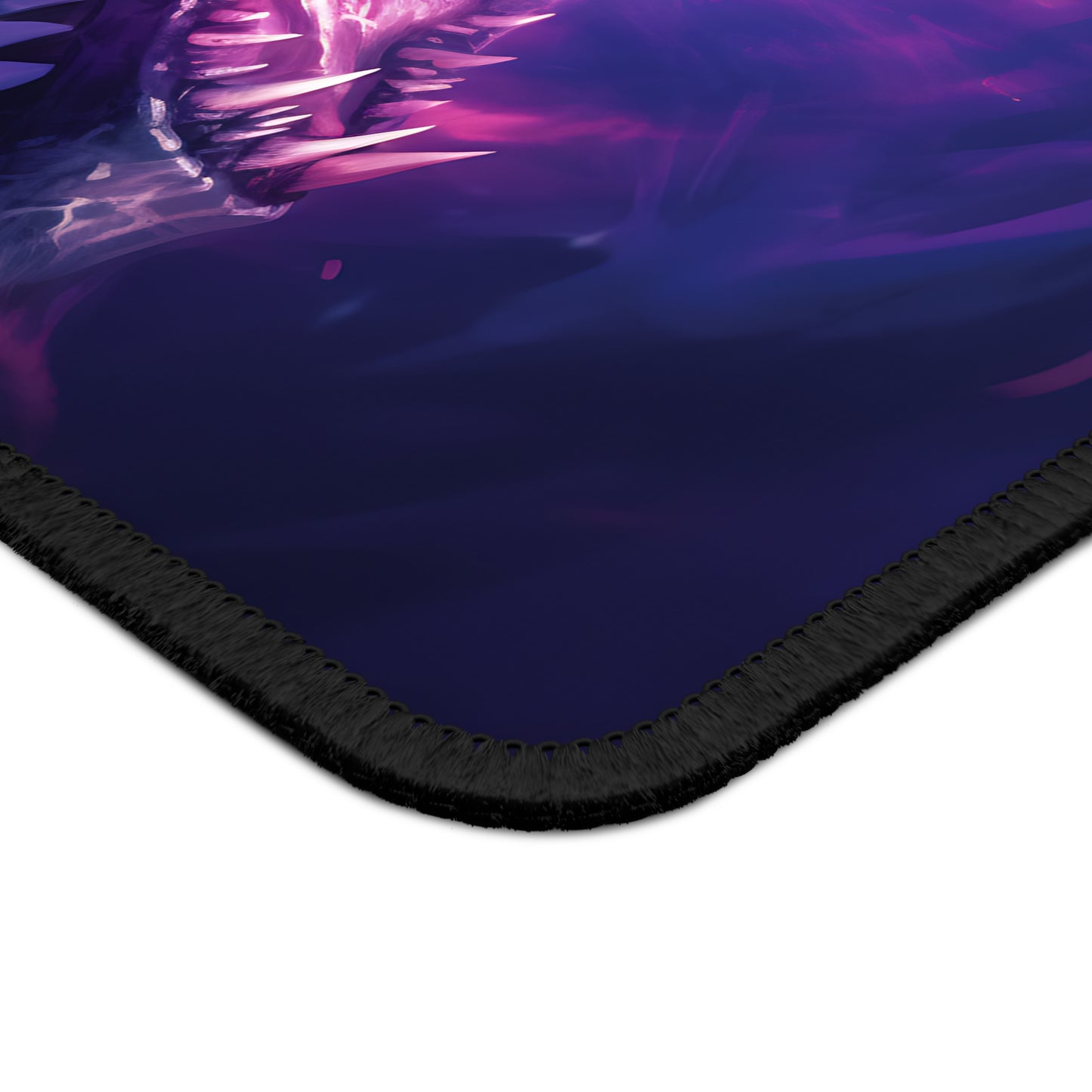 Gaming Mouse Pad, Gothic Dragon Design, Purple Background, Desk Mat, Gaming Accessories, Office Decor