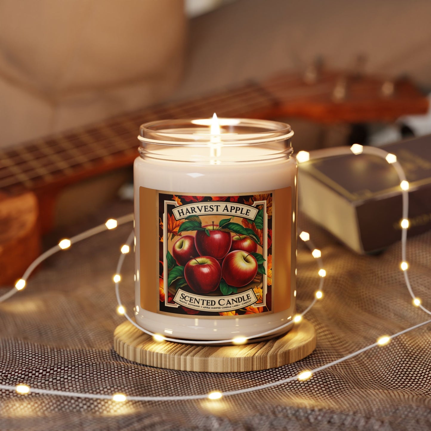 Harvest Apple Candle, Fall Aromatherapy Home Decor, Thanksgiving 9oz Scented Soy Candle, Holiday Gift Idea, Cozy Autumn Candle, Christmas